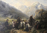 Купить картину бытовой жанр: Воскресная церемония на Санецком перевале