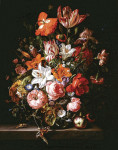 ₴ Картина натюрморт известной художницы от 205 грн.: Цветы в стеклянной вазе
