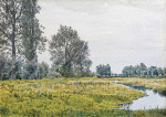 Купить репродукцию картины: Речной пейзаж недалеко от Сент-Айвс, Хантингдоншире
