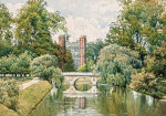 Купить картину пейзаж: Колледж святого Иоанна в Кембридже, вид сзади