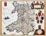 ₴ Старинная географическая карта высокого разрешения от 208 грн.: Уэльс
