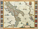 ₴ Стародавні мапи високої роздільної здатності від 253 грн.: Південна Італія