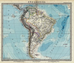 ₴ Древние карты высокого разрешения от 348 грн.: Южная Америка
