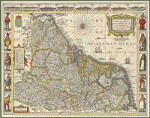 Древние карты мира: Новая карта провинций Нижней Германии