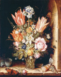 Картина натюрморт художника от 200 грн.: Цветы в вазе