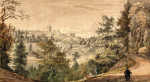 ₴ Репродукция пейзаж от 238 грн.: Вид на замок Ричмонд, Йоркшир