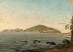₴ Репродукция пейзаж от 229 грн.: Вид Неаполя от Портичи, Кастель-дель-Ово слева