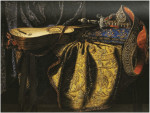 Купить картину натюрморт: Гобелен, подушка, гитара и меч