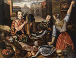 ₴ Репродукция бытовой жанр от 241 грн.: Кухонная сцена в Венеции