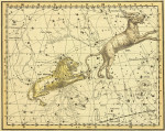 Древние карты в высоком разрешении: Небесный атлас, созвездия Рысь, Малый Лев