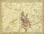 ₴ Стародавні карти високої роздільної здатності від 247 грн.: Небесний атлас, сузір'я Ауріга, Камелопардаліс, Телескоп Гершель