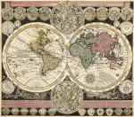 ₴ Стародавні карти з високою роздільною здатністю від 408 грн.: Земні та небесні півкулі