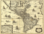 ₴ Древние карты высокого разрешения от 317 грн.: Карта Америки
