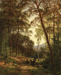 ₴ Купить картину пейзаж художника от 161 грн: Пикник на вырубке леса