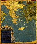 Древние карты высокого разрешения: Греческий полуостров, Гриция, Албания, Босния и Болгария