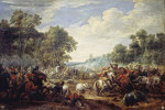 ₴ Картина батального жанра художника от 166 грн.: Кавалерийская битва