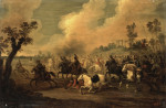 ₴ Картина батального жанра художника от 161 грн.: Кавалерийская битва