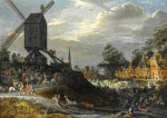 ₴ Репродукция бытовой жанр от 229 грн.: Разграбление фламандской деревни испанскими солдатами
