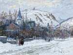 ₴ Репродукция пейзаж от 309 грн.: Деревня в снегу