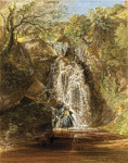 ₴ Репродукция пейзаж от 325 грн.: Водопад возле Долгеллау