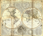 ₴ Старинная географическая карта высокого разрешения от 198 грн.: Карта мира