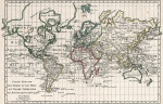 ₴ Древние карты высокого разрешения от 211 грн.: Уменьшенная карта земли и морей