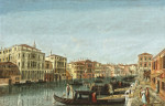 ₴ Репродукция городской пейзаж от 211 грн.: Вид Большого канала на уровне рыбного рынка и палаццо Михаэль де Колонн