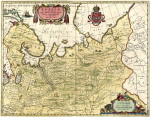 ₴ Старинная географическая карта высокого разрешения от 184 грн.: Росия, части с севера и востока