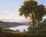 ₴ Картина пейзаж художника художника от 195 грн: Вид на озеро Неми