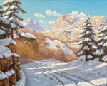 Купить от 116 грн. картину пейзаж: Яркий зимний день в горах