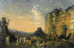₴ Репродукция картины пейзаж от 161 грн: Фигуры перед воротами, Эфес