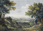 ₴ Репродукция пейзаж от 229 грн.: Вид на Римскую Кампанью с Авраамом и Исааком на переднем плане
