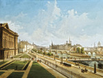₴ Картина городской пейзаж художника от 233 грн.: Вид Лувра, Париж