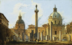 ₴ Картина городской пейзаж художника от 198 грн.: Вид на Форум Траяна в Риме