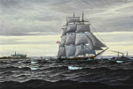 Купить от 100 грн. картину морской пейзаж: Трехмачтовое судно в Кронборге