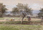 ₴ Репродукция пейзаж от 223 грн.: Жена фермера собирает фрукты