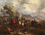 ₴ Картина батального жанра художника от 193 грн.: Конная битва времен испанской войны