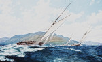 ⚓Репродукция морской пейзаж от 261 грн.: Гонка Мемориального Кубка Мьюира на Клайде - 3 июля 1895