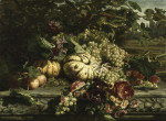Купить натюрморт художниws от 194 грн.: Натюрморт с цветами и фруктами