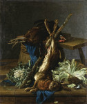 Купить от 107 грн. репродукцию картины: Натюрморт с зайцем и черным петухом