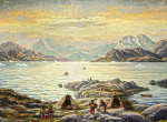 Купить от 108 грн. картину морской пейзаж: Летний день в гренландском фьорде