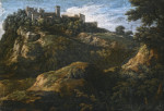 Купить от 102 грн. репродукцию картины: Скалистый римский пейзаж с городским холмом