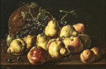 Купить натюрморт известного художника от 174 грн.: Айва, персики, виноград и тыква