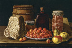 Купить натюрморт известного художника от 179 грн.: Натюрморт с тарелкой вишен и сыром