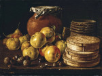 ₴ Репродукція натюрморт від 235 грн.: Яблука, груші та коробки з солодощами