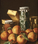 ₴ Картина натюрморт відомого художника від 230 грн.: Апельсини, банки та коробки цукерок