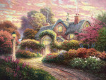₴ Репродукция пейзаж от 241 грн.: Дом с розами