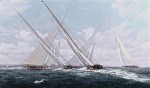 ⚓Репродукция морской пейзаж от 199 грн.: "Яс" возглавляет гонку Королевского южного яхт клуба