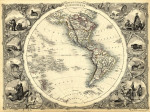 ₴ Древние карты высокого разрешения от 317 грн.: Западное полушарие