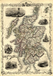 Купить старинную карту высокого разрешения от 169 грн.: Шотландия